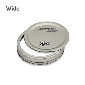 Mason jar lids wide